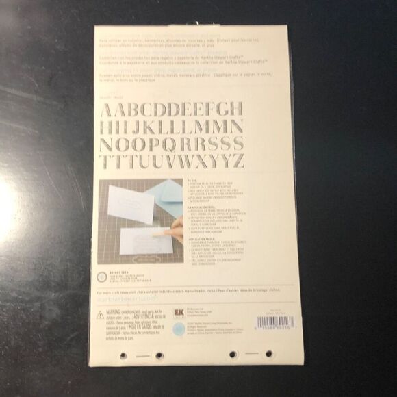 Martha Stewart Crafts Transferable 43 Transfers Alphabet New - Picture 2 of 2